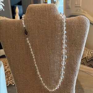 Elegant Clear Beaded Necklace